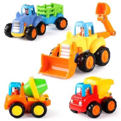 Coogam 4 Pack Friction Powered Cars