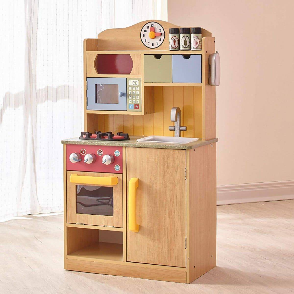 little chef deluxe wooden kitchen