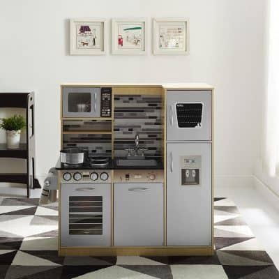 wooden play kitchen sets for toddlers