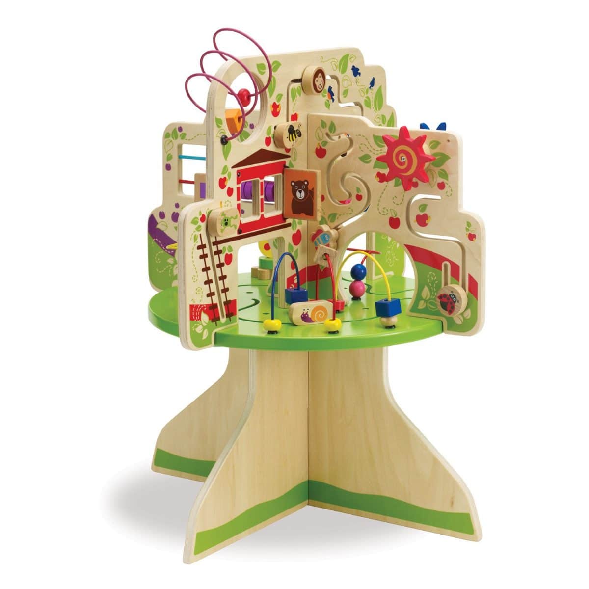 wooden musical activity centre