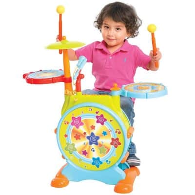 Best Choice Products Kids Electronic Musical Instrument Toy Drum Set