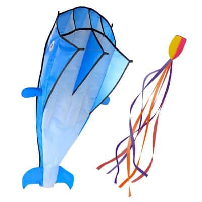 IMAGE 3D Kite Large Blue Dolphin Breeze