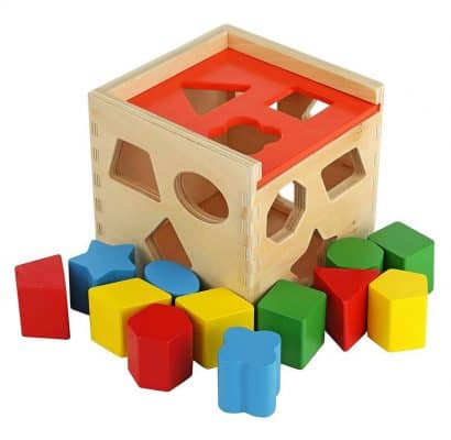 Colorful Shape Cube Sorting Puzzle