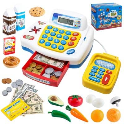 Liberty Imports Supermarket Cash Register with Checkout Scanner