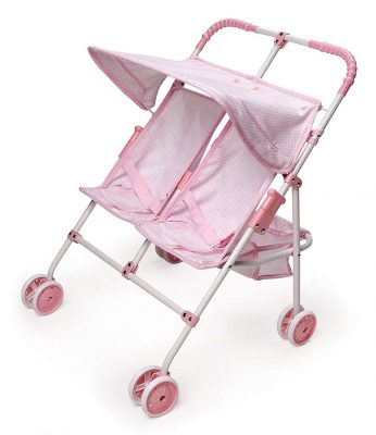 mommy and me double doll stroller