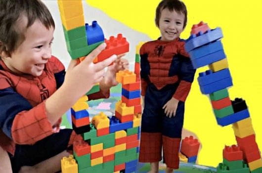 cardboard building blocks for toddlers