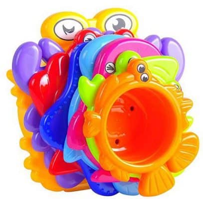 MooToys Under the Sea Animals Bath / Sand Stacking Cups
