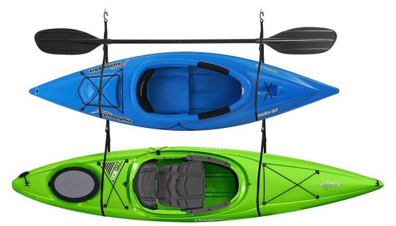 2029 Double Kayak Strap Garage Canoe