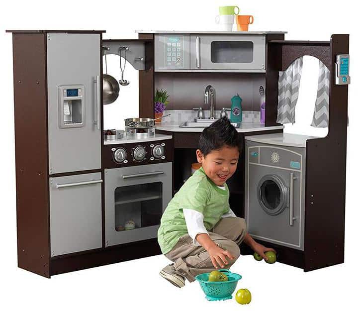 play kitchen with working microwave