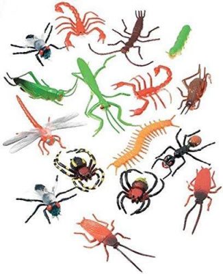 Darice Long Plastic Bugs and Arachnids