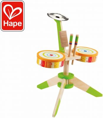 Hape Rock and Rhythm Wooden Drum Set