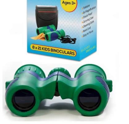 Outdoor Fun Power Toys for 3-11 Year Old Boys Safari Kids Binoculars with High for Bird Watching Travel Best Christmas Birthday Presents Gifts for 6-12 Year Old Boys Girls