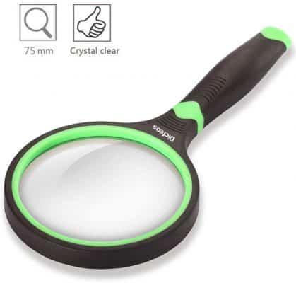 Dicfeos Shatterproof 3.5X Magnifying Glass