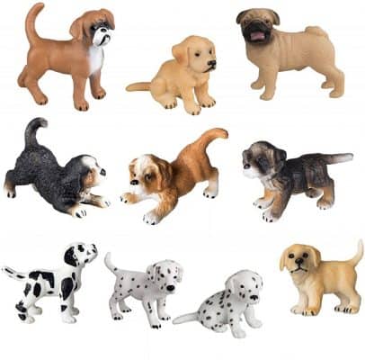 Toymany 10pc Dog Figurines Playset