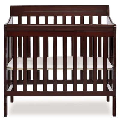 mini crib top changing table