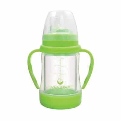 Green Sprouts Glass Sip & Straw Cup