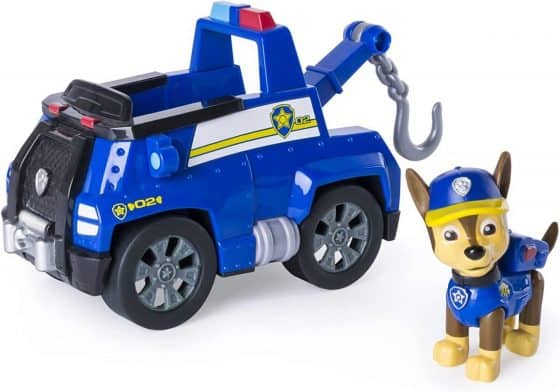 blue toy tow truck