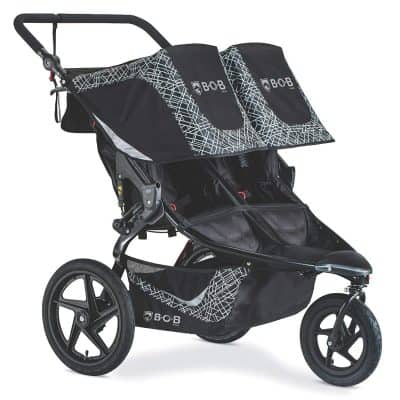 double jogging stroller with tray