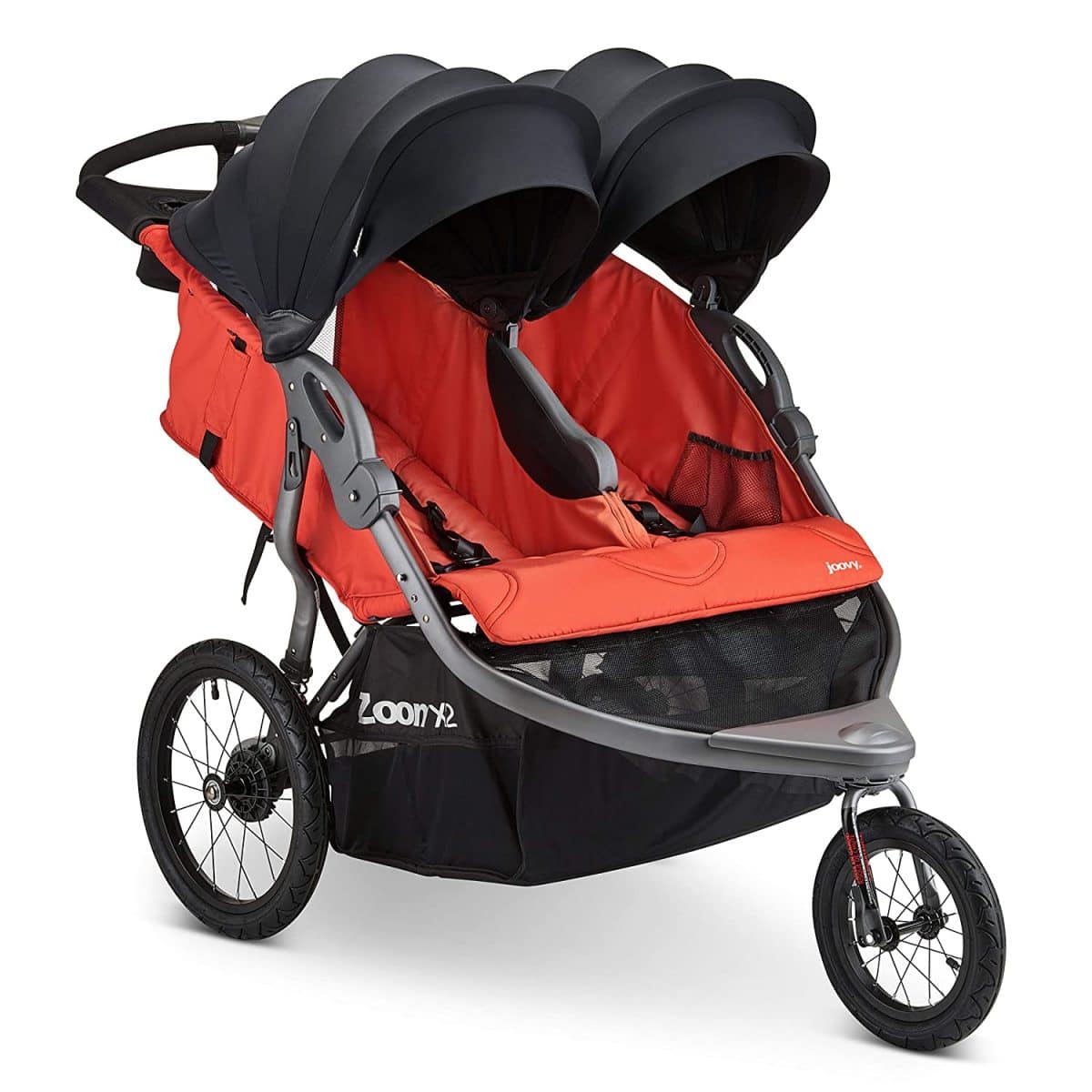 compact double jogging stroller