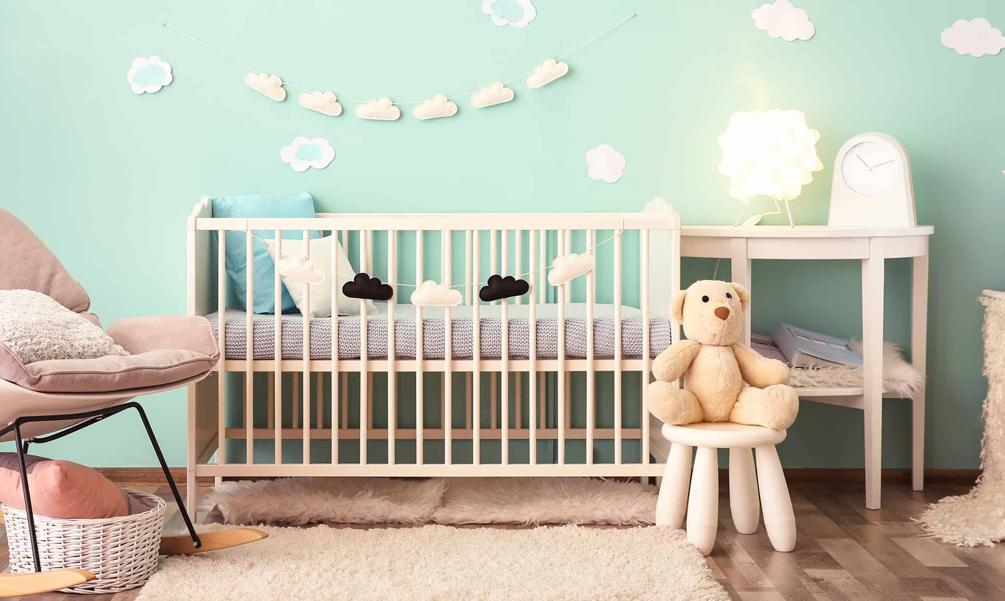 used crib and changing table