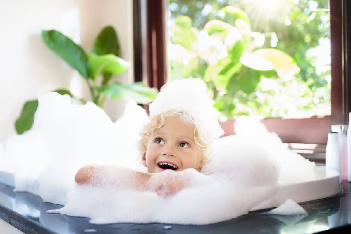 travel baby bubble bath