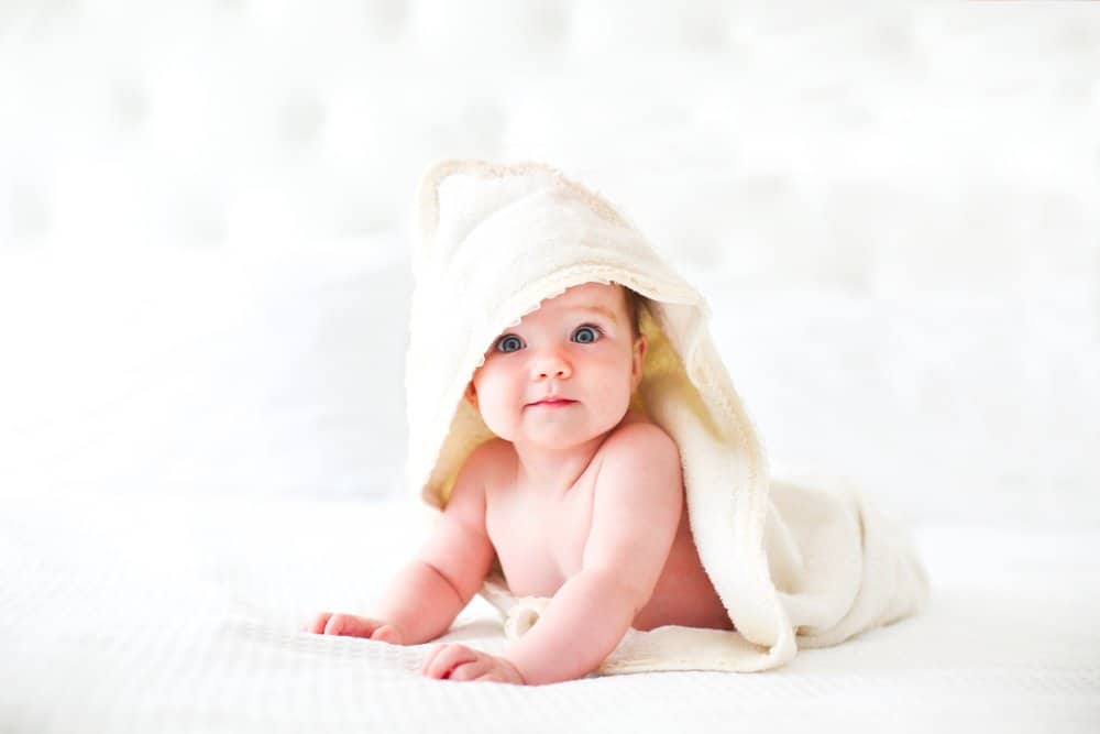Baby in a bath towel