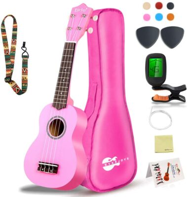 Soprano Ukulele 21” Beginner Pack