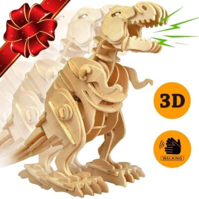 T-Rex Dinosaur 3D Puzzle – Walking Wooden Robot