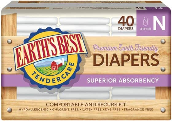 Earth’s Best TenderCare Chlorine-Free Disposable Baby Diapers