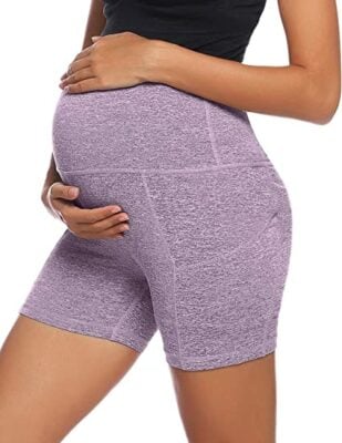 Maacie Over the Belly Athletic Shorts