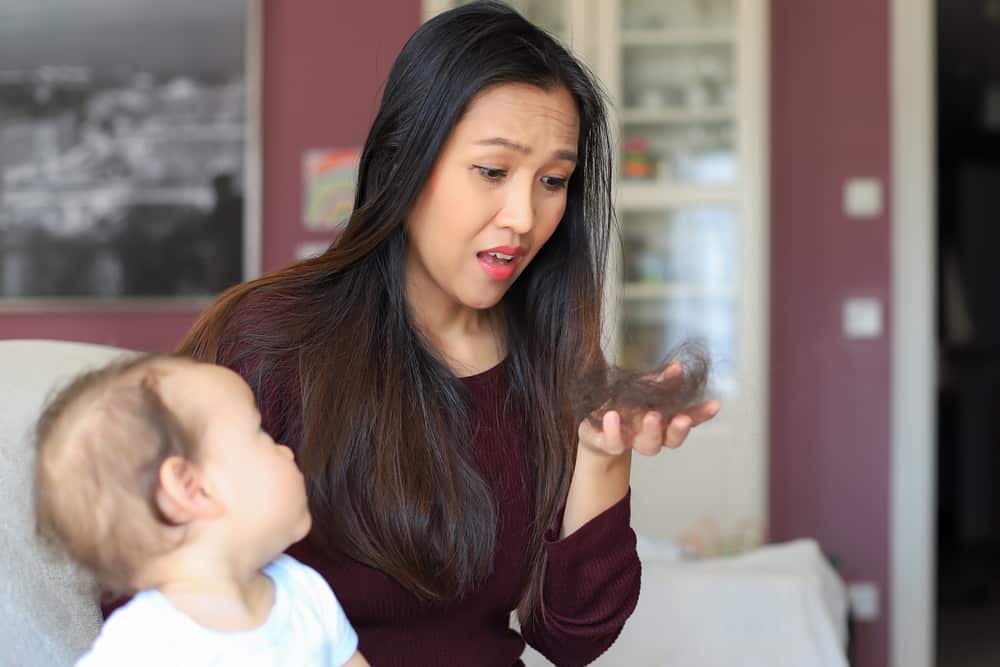 Mom finds a tuft of baby hair