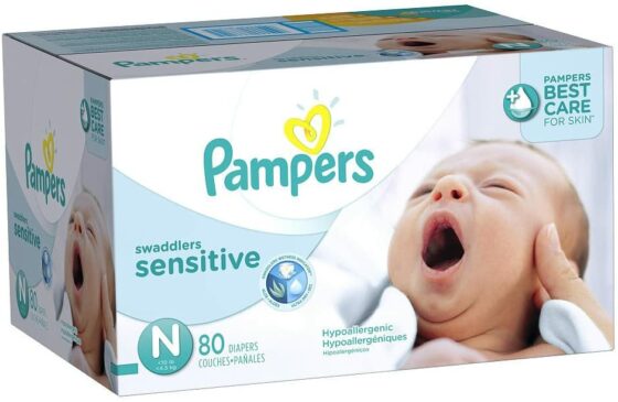 Pampers Swaddlers Sensitive Disposable Baby Diapers