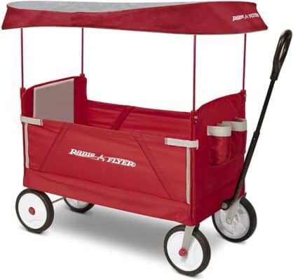 Radio Flyer 3-in-1 EZ Folding Wagon With Canopy