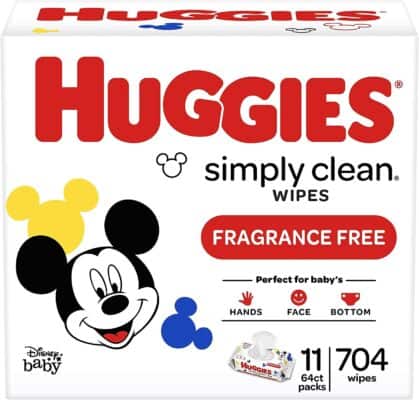 Huggies Simply Clean Unscented Baby Wipes