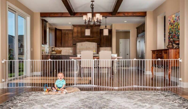 living room baby fence